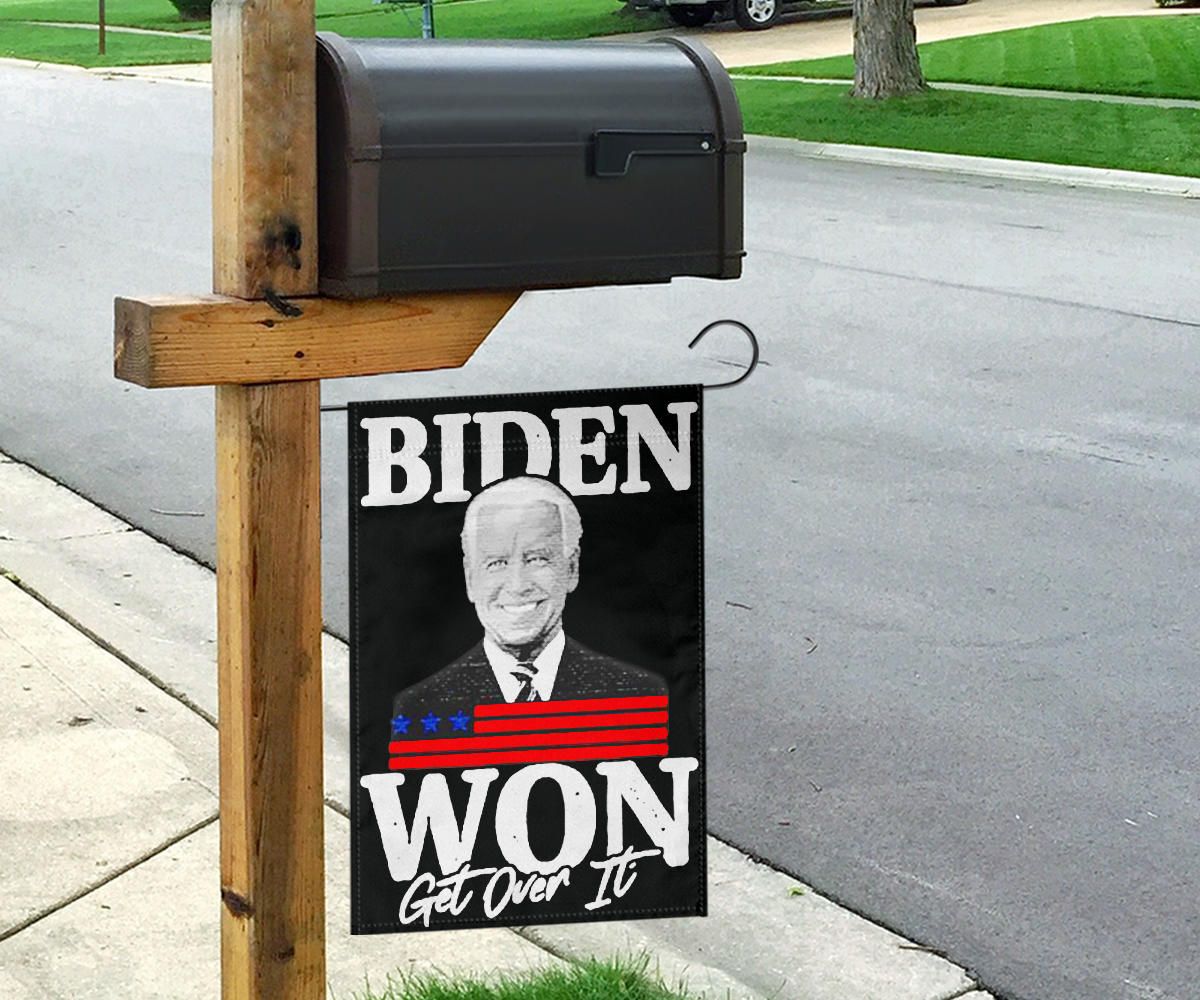 Biden Won Get Over It Flag Trump Lost Lol Flag Loser Trump Biden Harris Merch