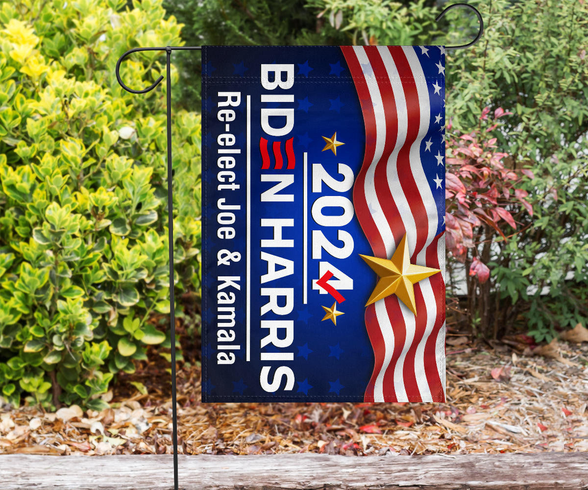 Biden Harris 2024 Flag Re-Elect Joe And Kamala For U.S President Campaign Flag For Sale