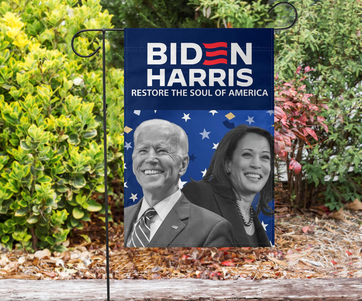 Biden Harris 2024 Restore The Soul Of America Flag Dark Brandon Merch Gifts For Biden Lovers