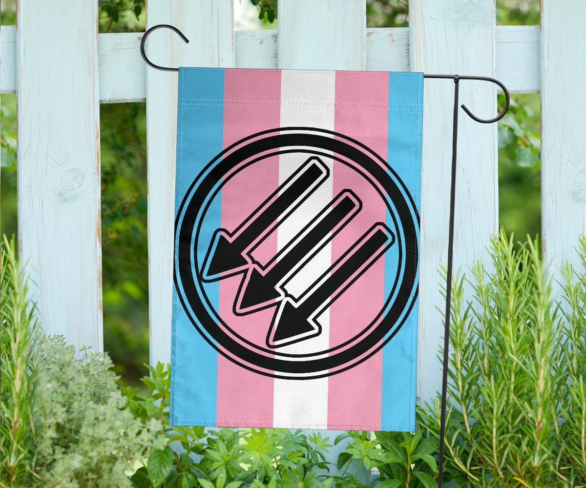 Three Narrows Trans Pride Flag Transgender Anti Fascist Anti Homophobic Flag