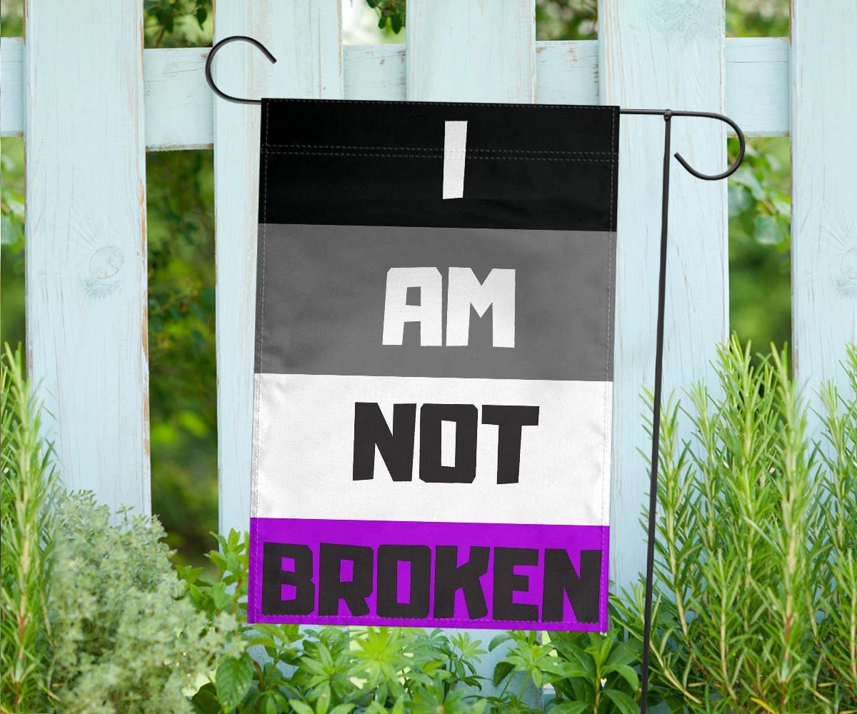 Asexual Flag I Am Not Broken International Asexuality Day LGBT Merch Ace Flag