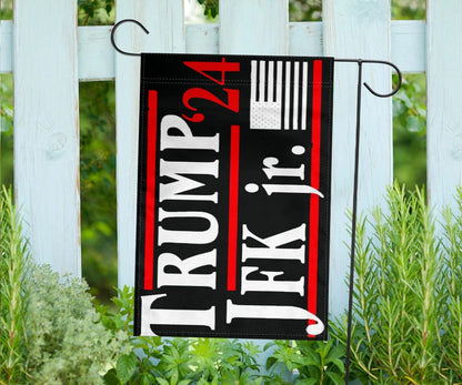 Trump 2024 Jfk Jr Flag America Flag Graphic Anniversary Decoration Ideas Garden Ornaments