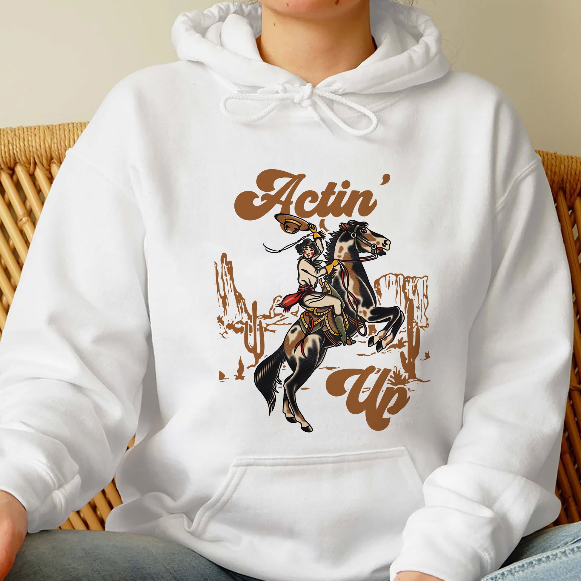 Actin Up Cowgirl Horse Shirt, Trending Unisex Tee Shirt, Western Cowgirls Sweatshirt Hoodie, Saddle Up Buttercup Shirt