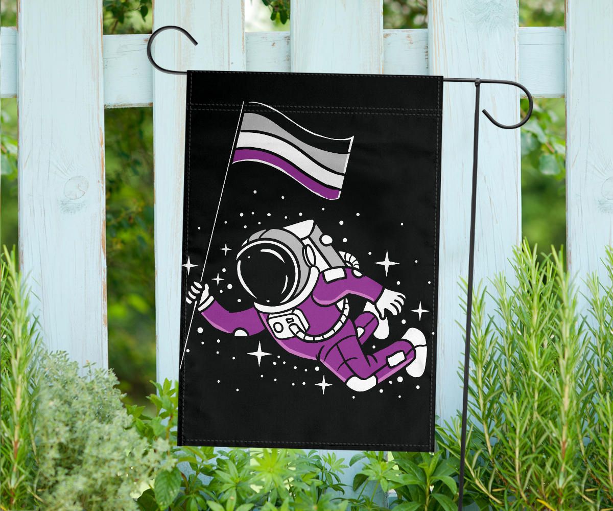 Astronaut Space Asexual Flag International Asexuality Day LGBT Merch Ace Flag