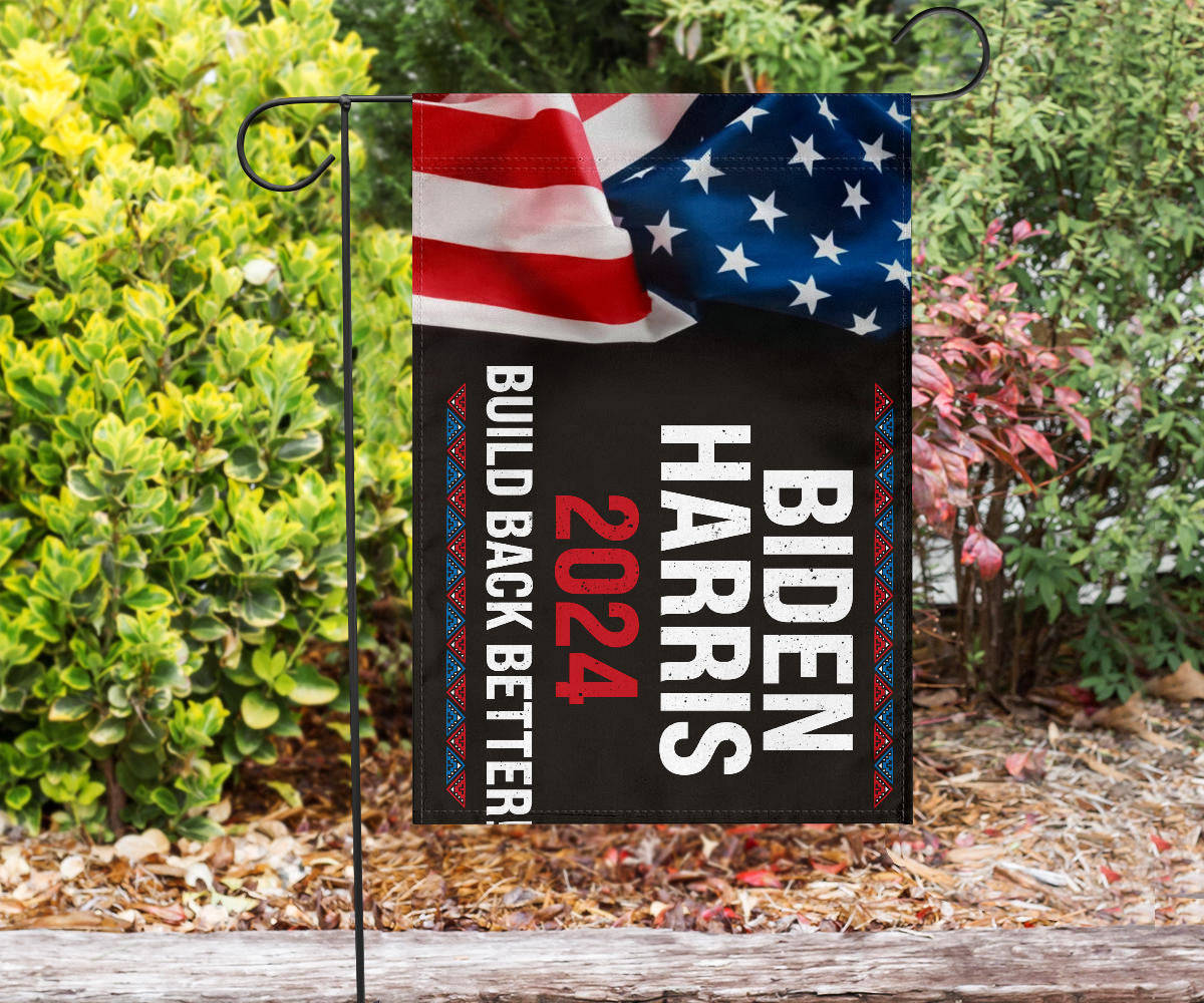 Biden Harris 2024 Flag Build Back Better Joe Biden 2024 Campaign Voting Banner