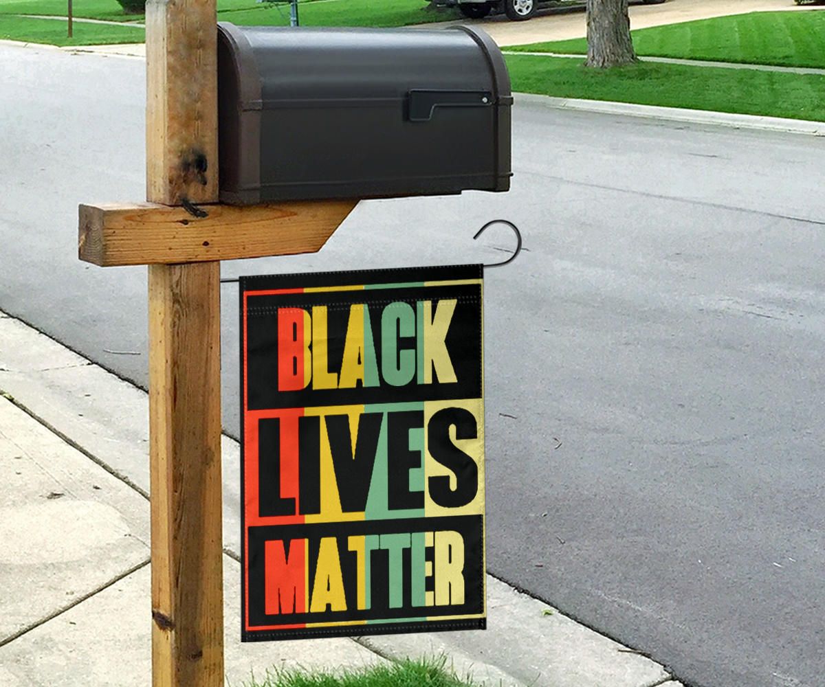 Black Lives Matter Flag African Black History Month Flag Garden Decor