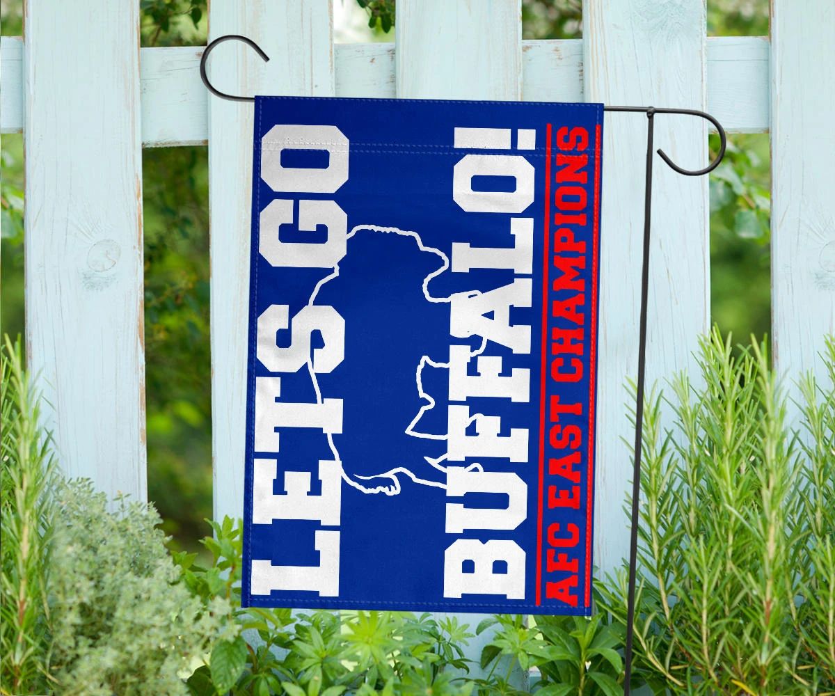 Buffalo Bills Flag Let's Go Buffalo Afc East Champion 2024 Buffalo Bills Outdoor Flag