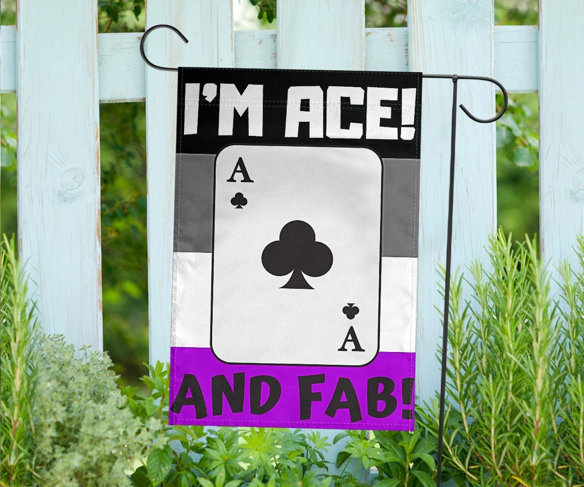 Asexual Flag I'm Ace And Fab International Asexuality Day Ace Flag LGBT Pride Parade