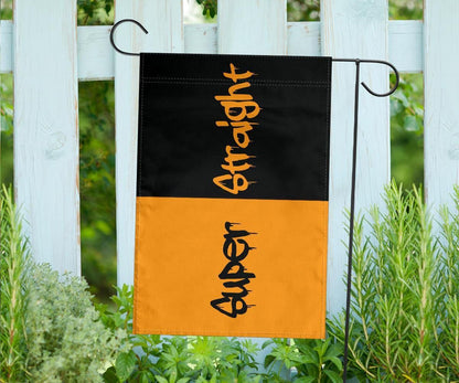 The Super Straight Flag Super Straight Movement Flags Black And Orange Merch