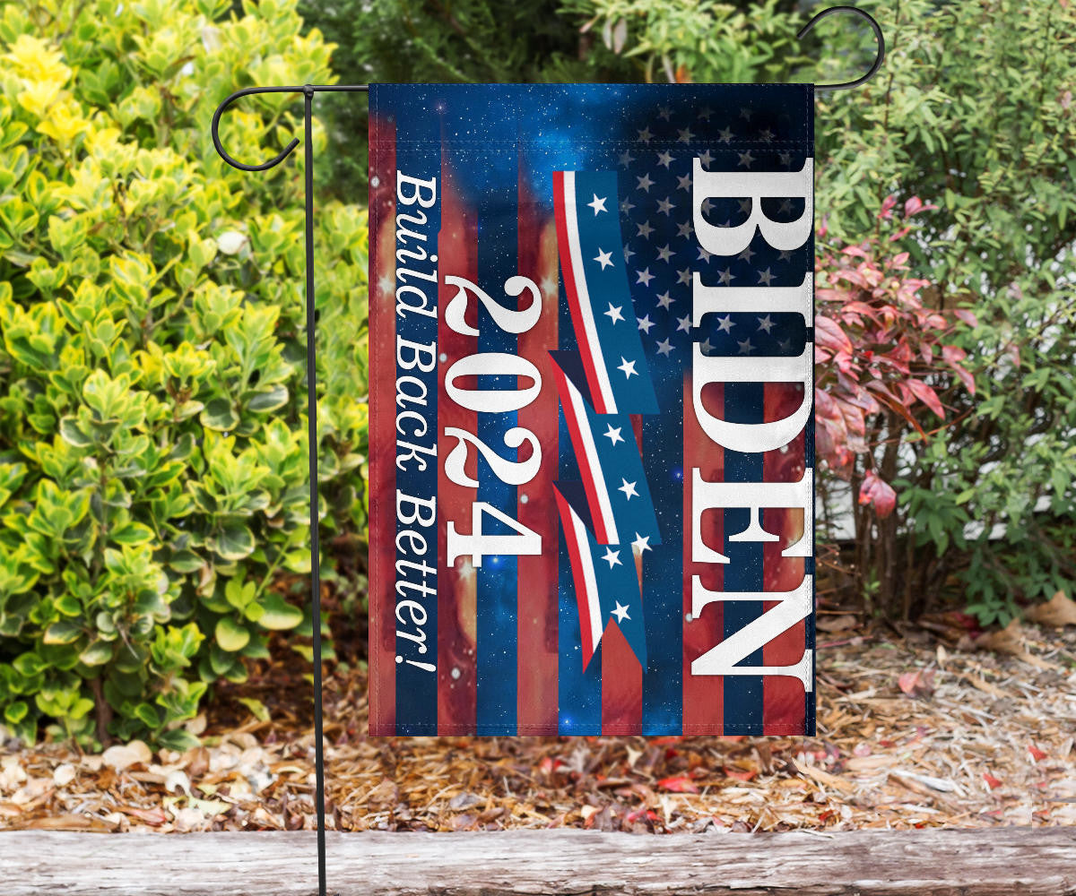 Biden 2024 Build Back Better Flag Vote Joe Biden 2024 Campaign Merch For Sale