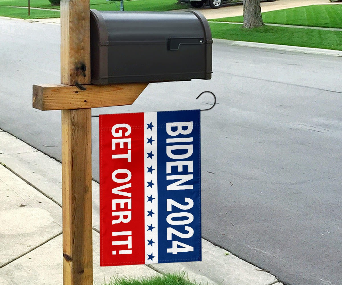 Biden 2024 Get Over It Flag Supporters Joe Biden Campaign Merchandise