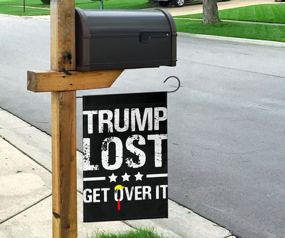 Trump Lost Flag Trump Lost Get Over It Funny Sarcastic Anti Trump For President Political Merch