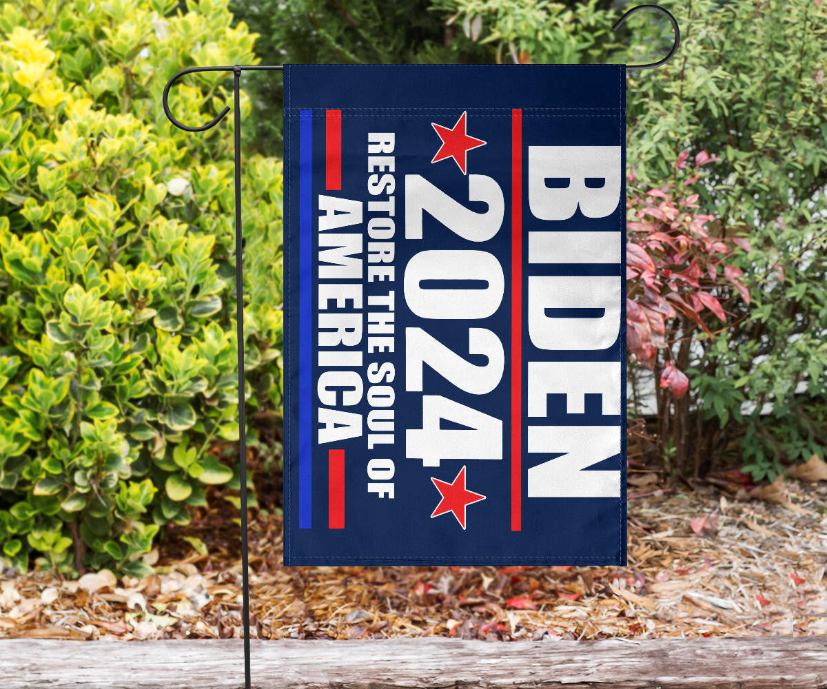 Biden 2024 Flag Support Joe Biden Restore The Soul Of America Election Campaign Merch