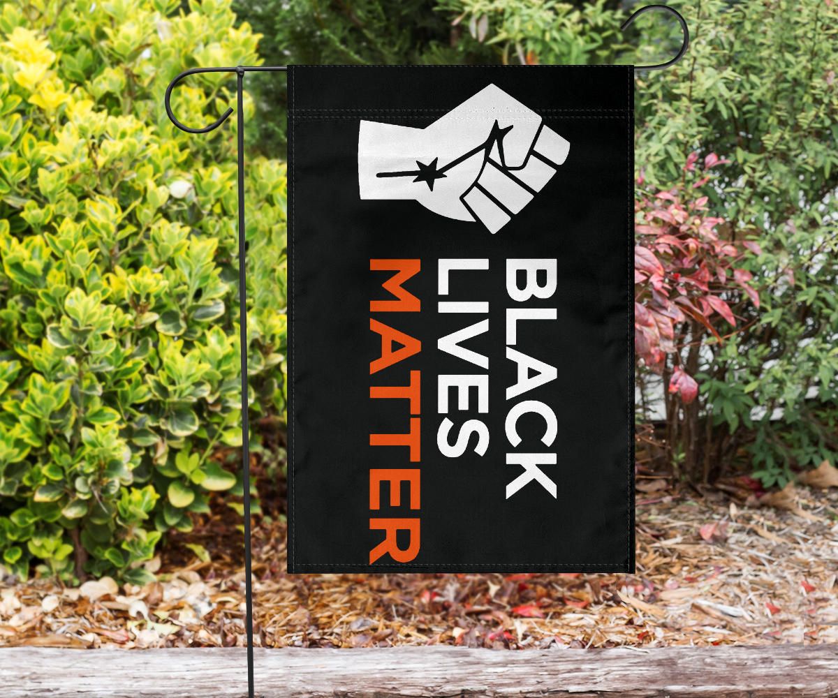 Black Lives Matter Flag Blm Fist Protest