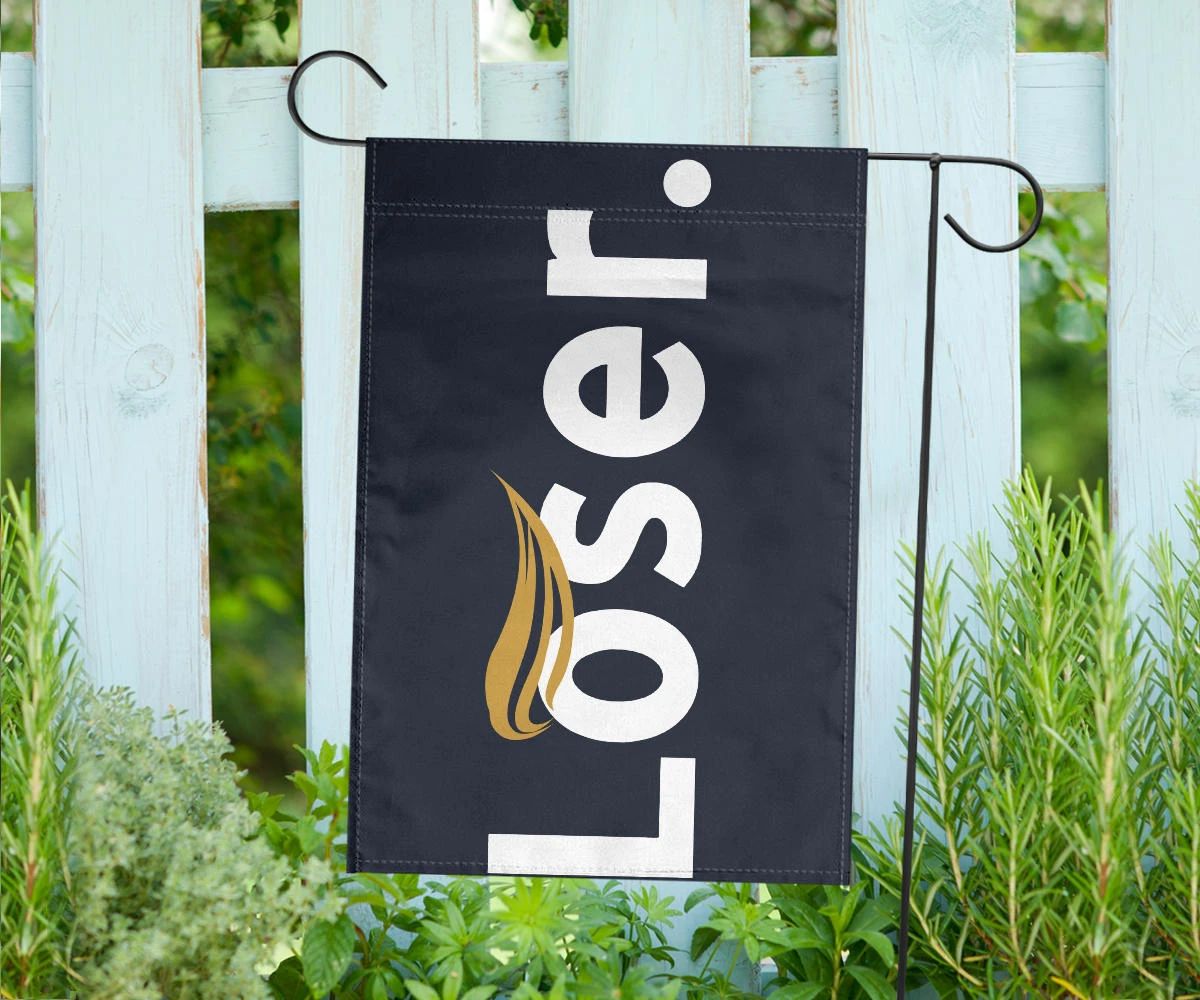 Trump Loser Flag Trump Lost Get Over It Flag Anti Trump Outdoor Decorations