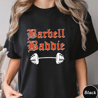 Barbell Baddie Shirt,Trending Unisex Tee Shirt,Unique Shirt Gift, Girls Who Lift Sweatshirt, Barbell Baddie Gym Fitness Hoodie