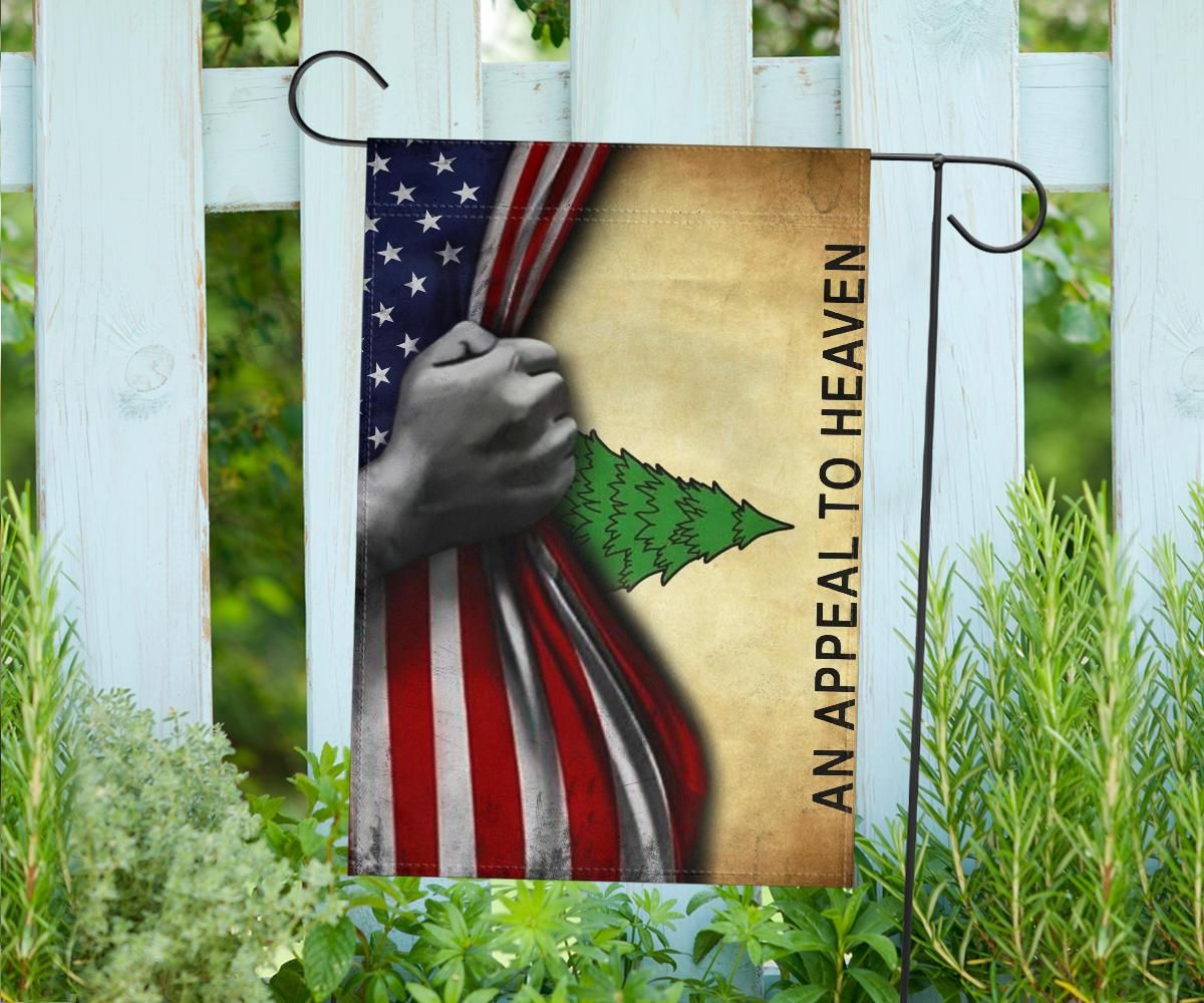 An Appeal To Heaven Flag Made In USA American Flag Vintage Patriotic Pin Tree U.S Revolution