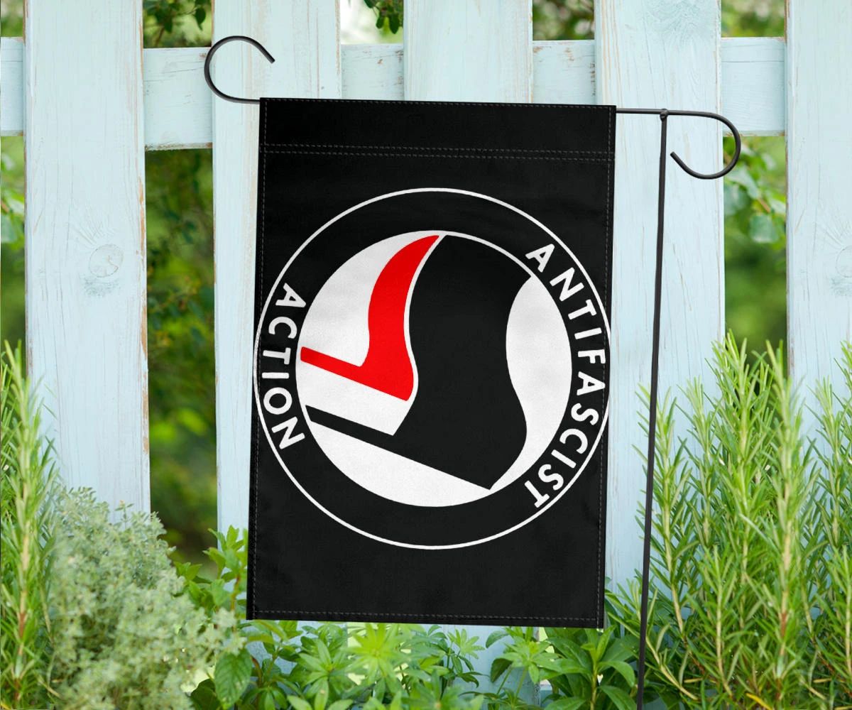 Anti Fascist Action Flag Banner Antifa Protest Anti Racism Flag For Yard Outside Decoration