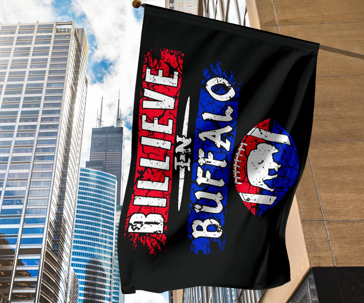 Bills Mafia Flag Billieve In Buffalo Bills Vintage Old Retro Flag For Fan