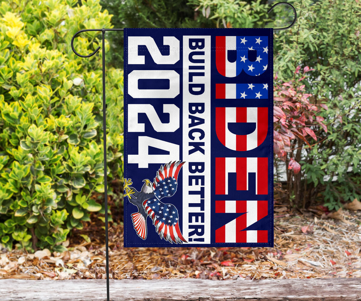 Biden Build Back Better 2024 Flag Re-Elect Joe Biden Presidential Election Campaign Flag