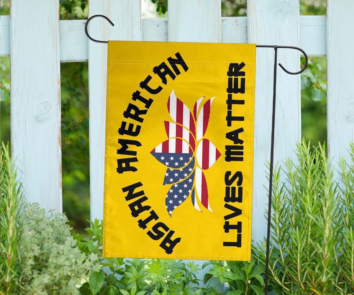 Asian American Lives Matter Flag Stop AAPI Hate Hate Is A Virus Asian Lives Matter Decor