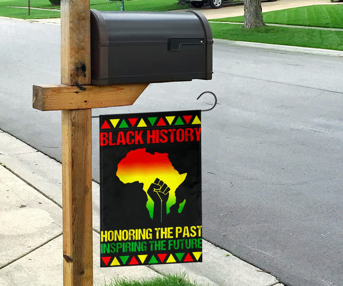 Black History Flag Honoring The Past Inspiring The Future Black History Month Flag Decor