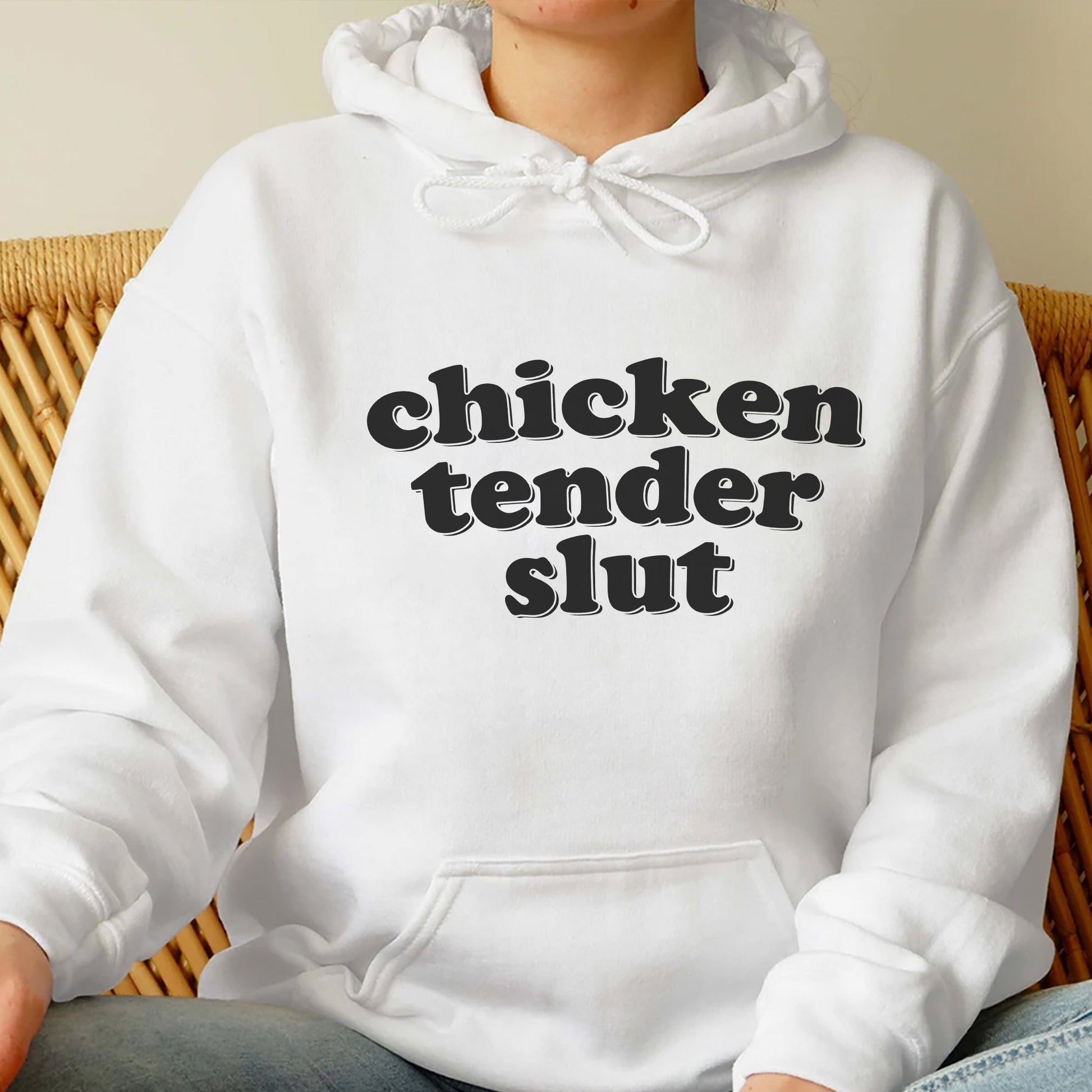 Chicken Tender Slut Shirt, Trending Unisex Tee Shirt, Unique Shirt Gift, Chicken Nugget Lover Gift, Meme Sweatshirt Hoodie