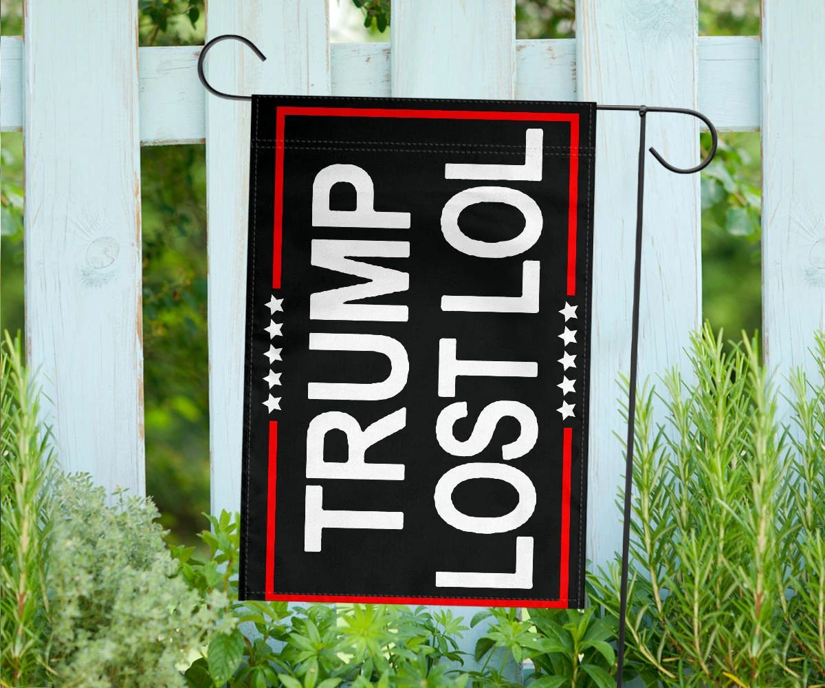 Trump Lost Flag Lol Funny Anti Trump Flag Merchandise Indoor Outdoor Decor