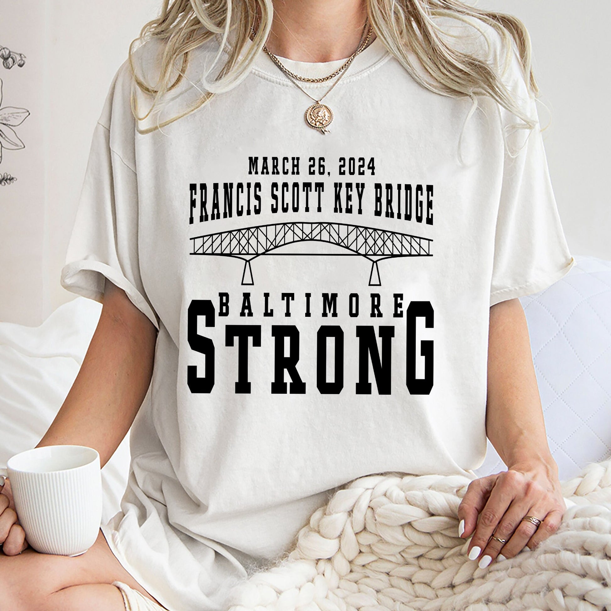 Francis Scott Key Bridge Collapse Shirt, Baltimore Strong Tee Shirt, Remembrance Patapsco River Baltimore Strong Sweatshirt Hoodie