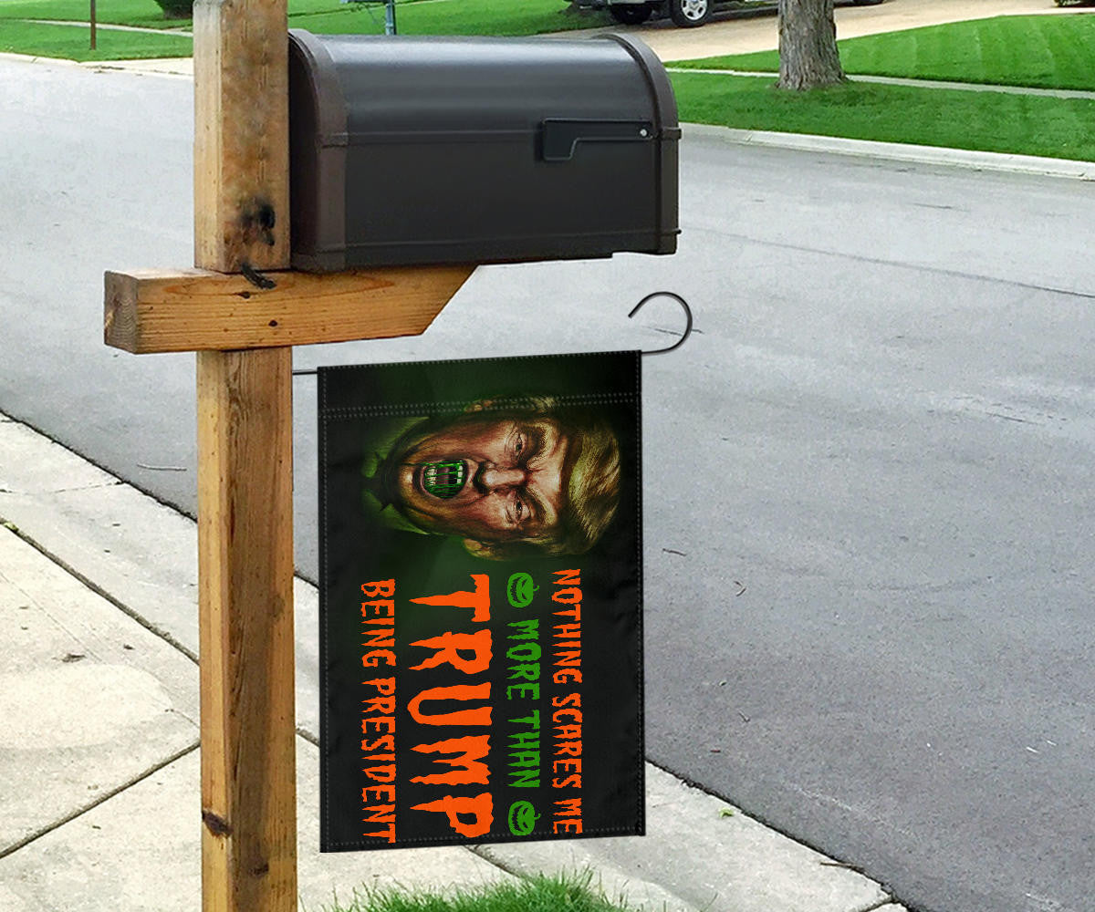 Trump Scarier Than Any Halloween Story Flag Anti Donald Trump 2024 Halloween Decor