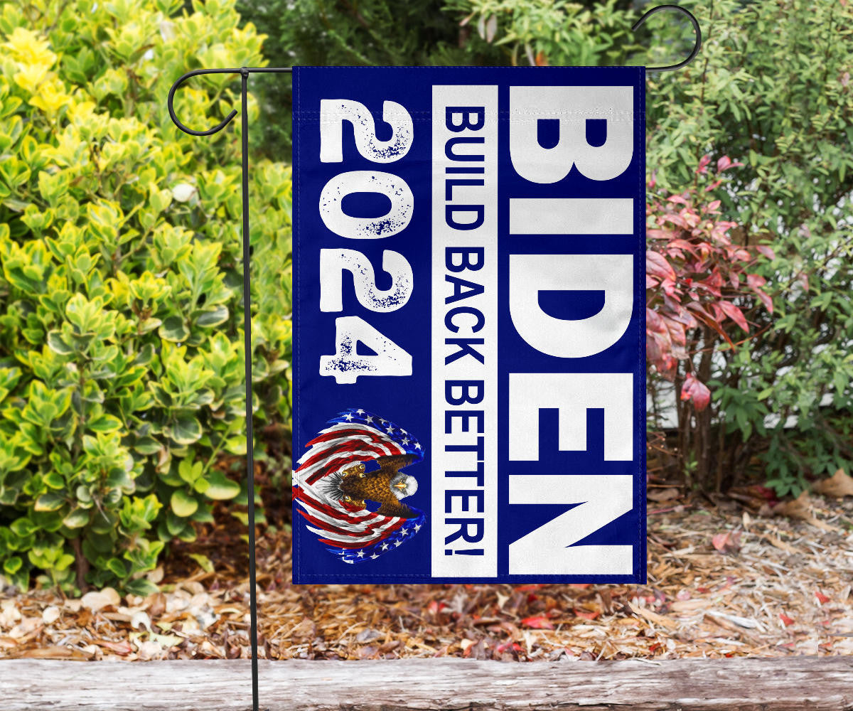 Biden Build Back Better 2024 Flag Joe Biden 2024 Flag President Campaign Merchandise