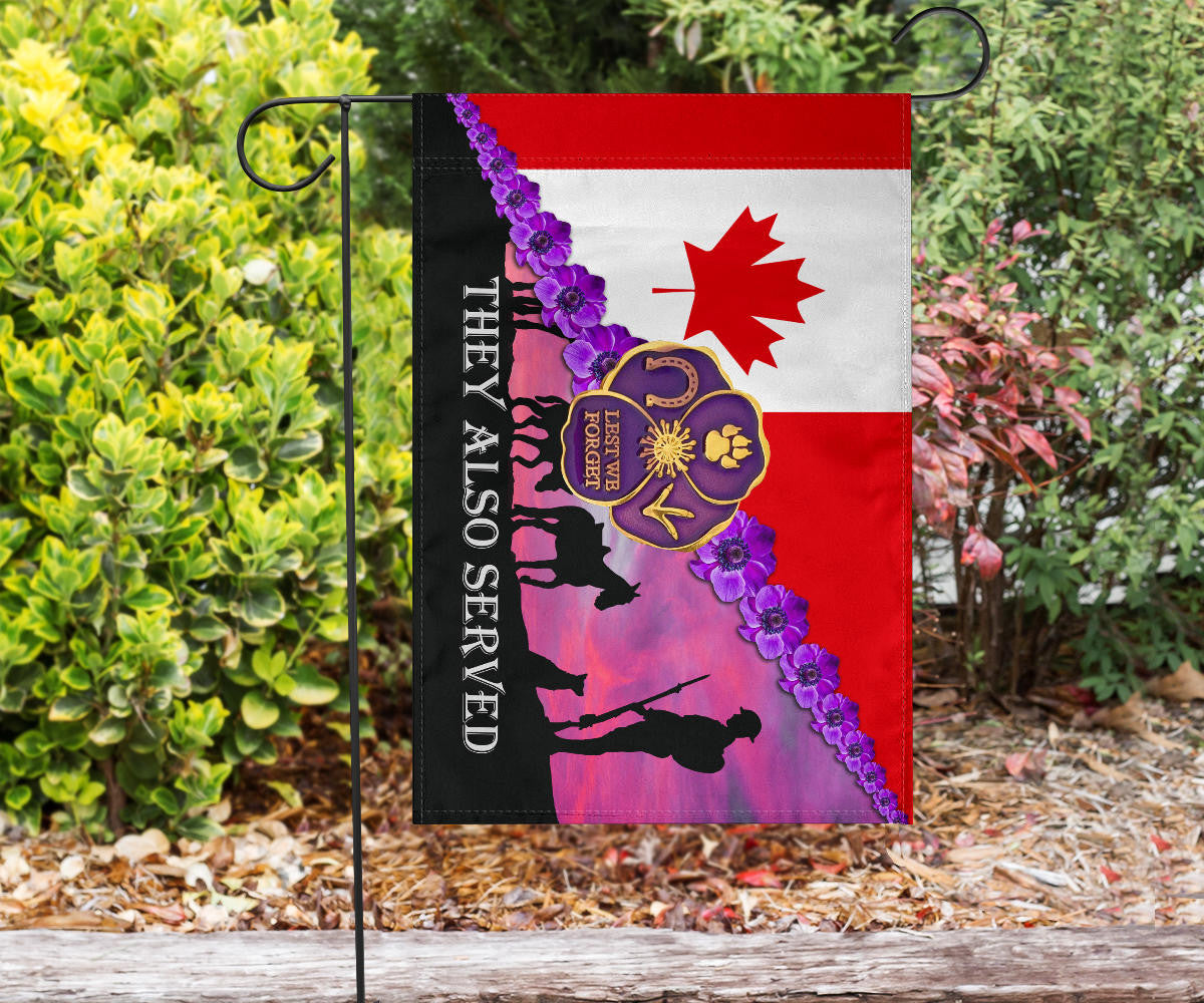 Animals They Also Served Flag Canada Flag Animals Sacrificed In War Lest We Forget Merch