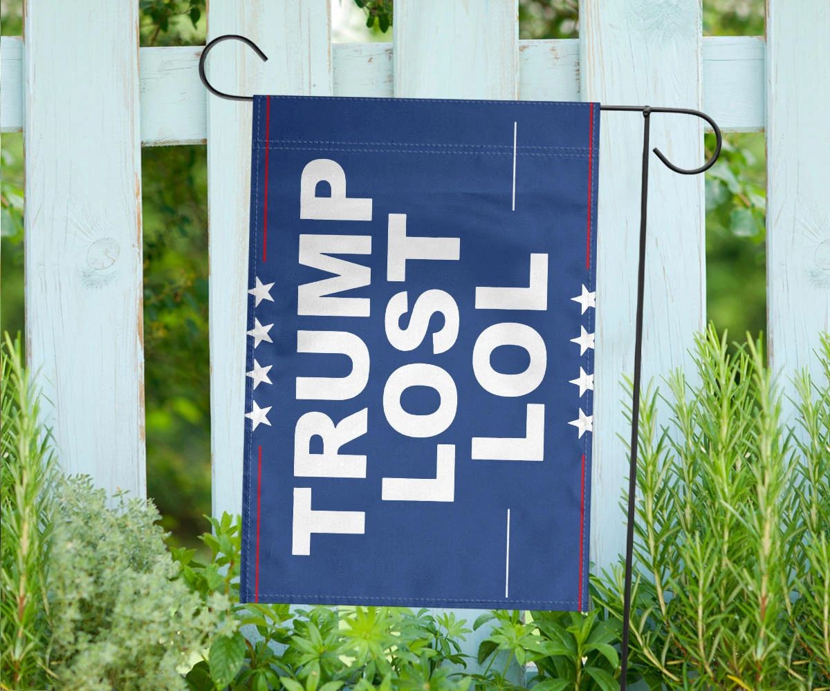 Trump Lost Lol Flag Trump Loser Biden Won Elections Flag Merch Outdoor Decorative