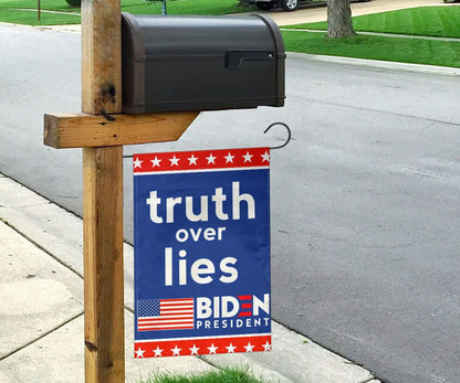 Truth Over Lies Biden President American Flag Biden Harris 2024 Political Campaign Merchandise