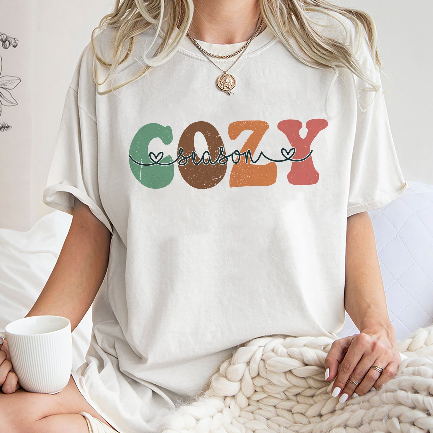 Cozy Season Sweatshirt, Trending Unisex Tee Shirt, Get Cozy Sweatshirt, Womens Fall Sweaters, Fall Graphic Tee, Women Fall Sweatshirt Hoodie