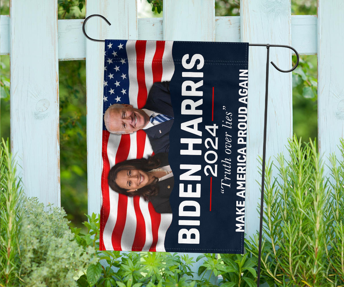 Biden Harris 2024 Flag Truth Over Lies Make America Proud Again Biden Harris Merchandise