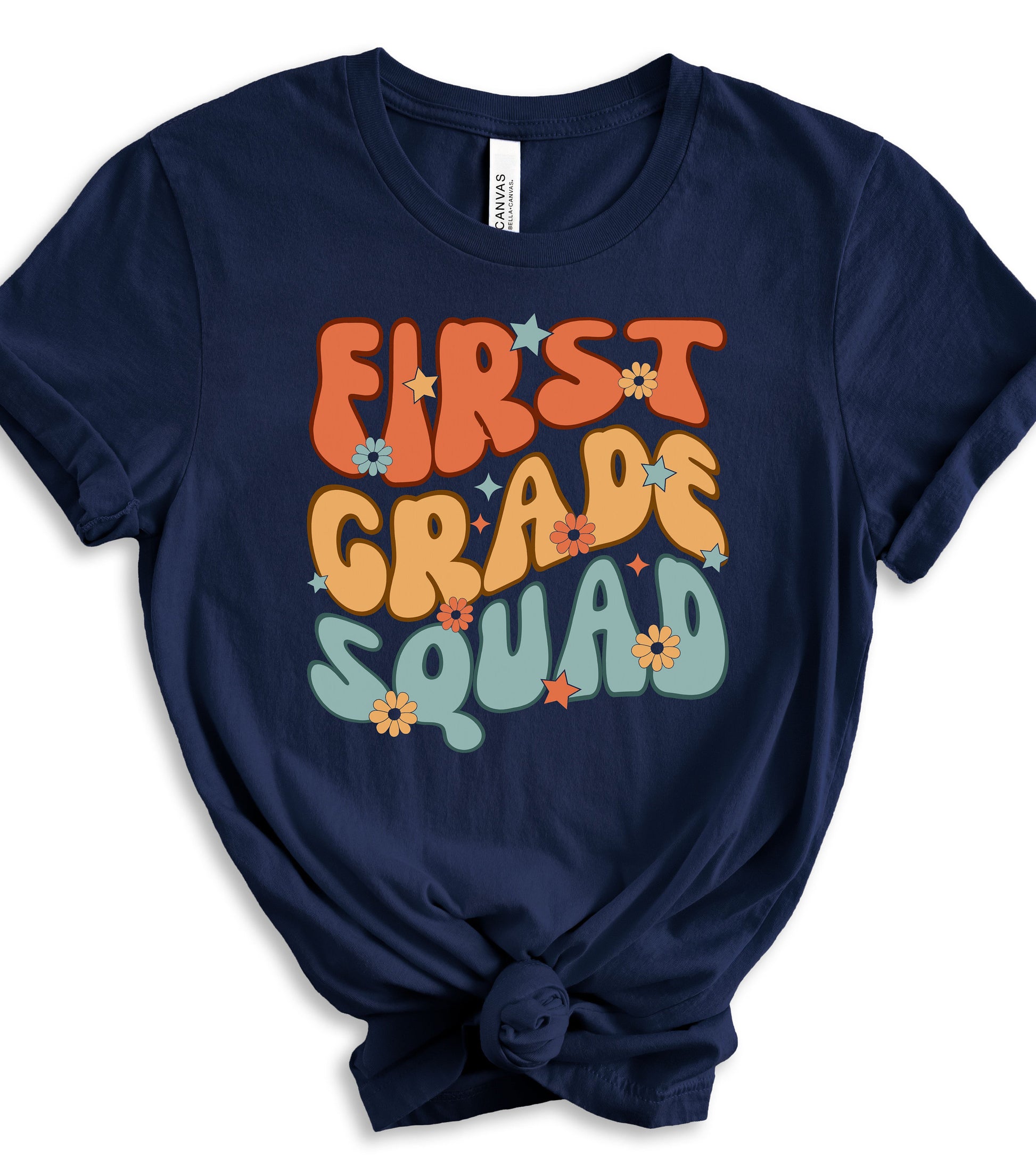 First Grade Squad Shirt, 1st Grade Teacher Shirt, Grade Level Teacher Shirts, Back to School Teacher Shirt, Groovy First Grade Team Tshirt