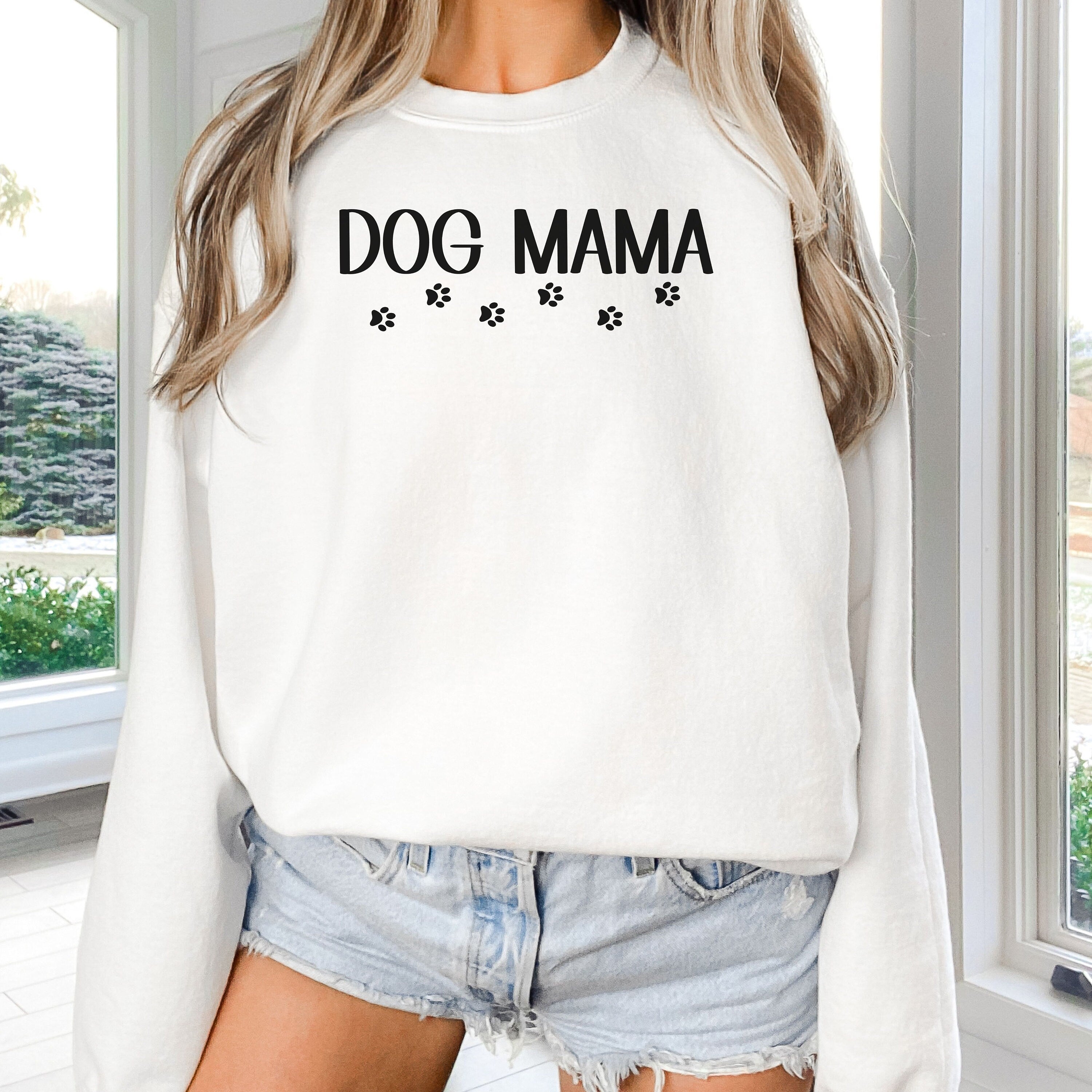 Dog mama sweatshirt, dog mom gift, dog mom sweatshirt, dog mom shirt, dog mama shirt, fur mama sweatshirt, dog lover gift