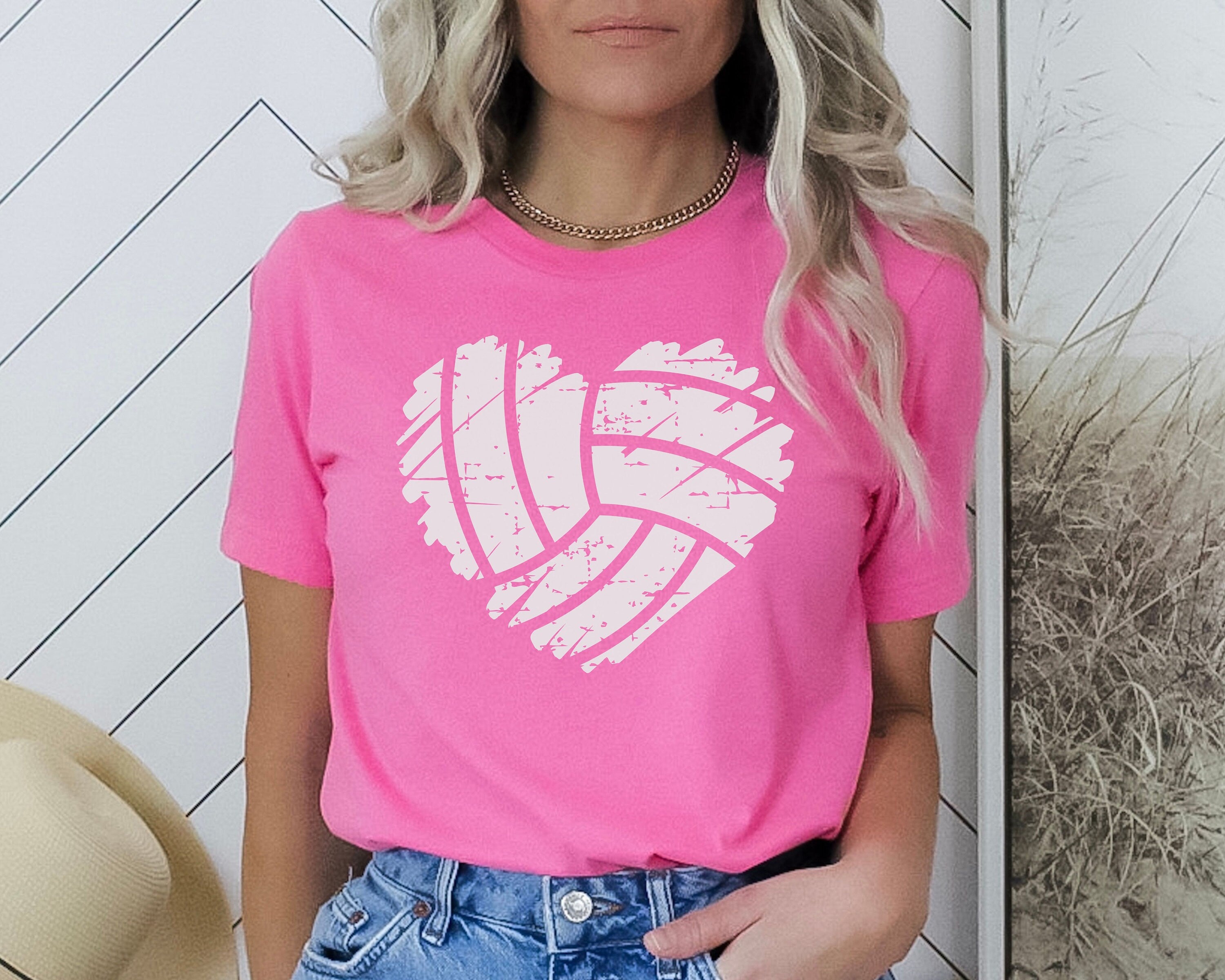 Custom Volleyball Number Shirt, Personalized Volleyball Mom Shirt, Volleyball Team Shirt, Cute Volleyball Heart Shirt, Volleyball Team 2M