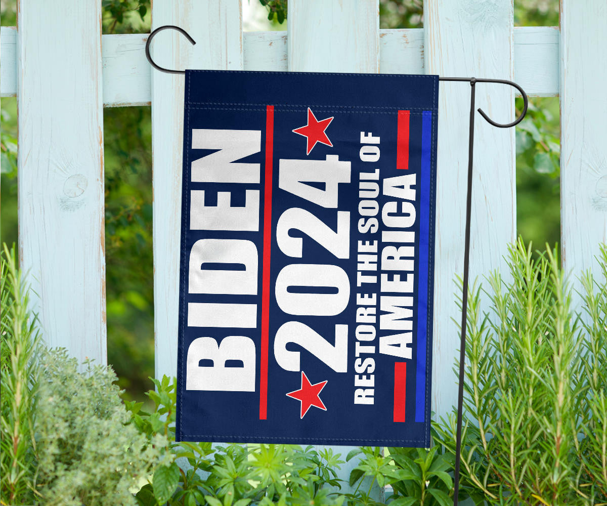 Biden 2024 Flag Support Joe Biden Restore The Soul Of America Election Campaign Merch