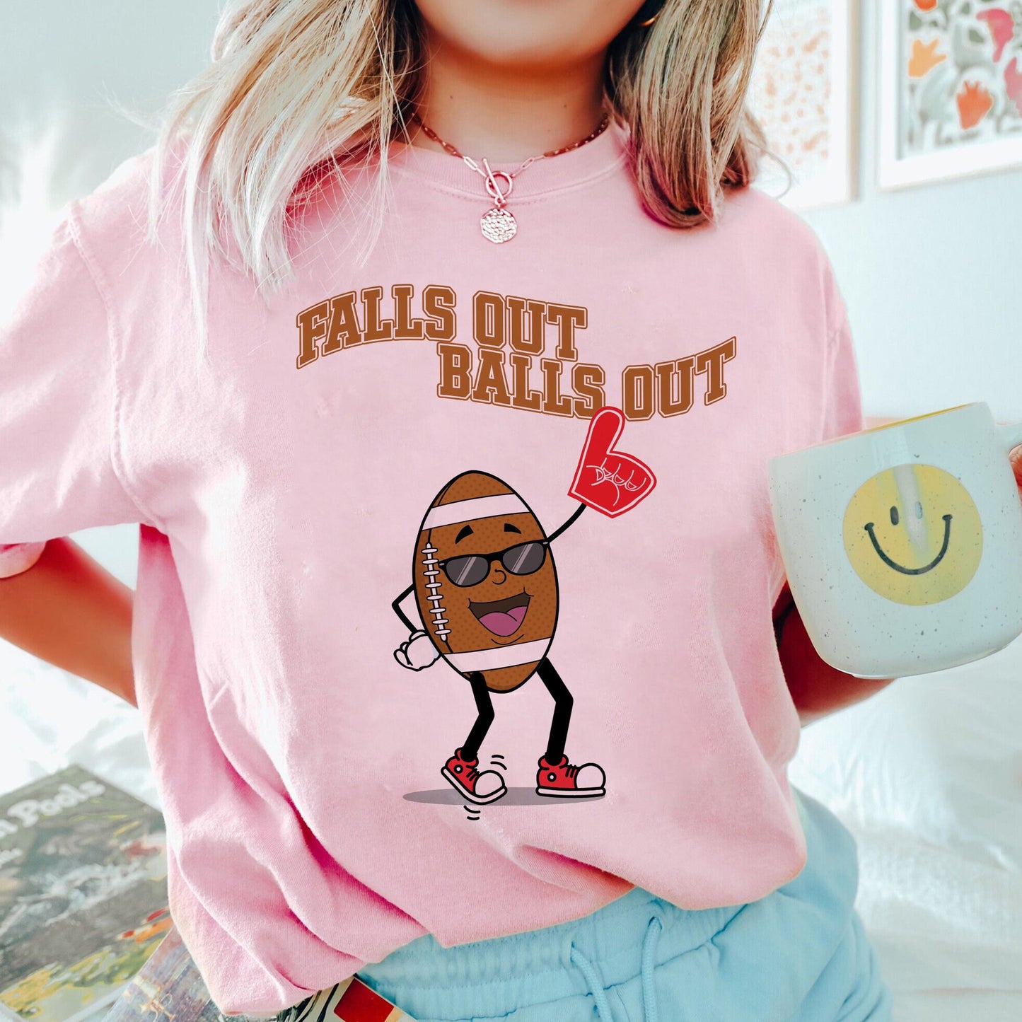 Falls Out Balls Out Football Shirt, Retro Fall Vintage Shirt, Thanksgiving Retro Fall Shirt, Fall Football Tshirt, Unisex Sweatshirt Hoodie