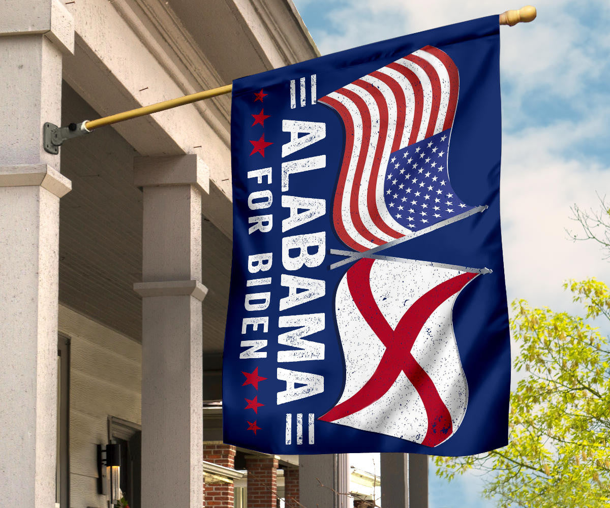 Alabama For Biden Flag Alabama Support For Biden President Campaign Merch 2024 Political