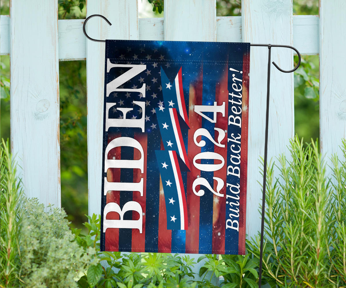 Biden 2024 Build Back Better Flag Vote Joe Biden 2024 Campaign Merch For Sale