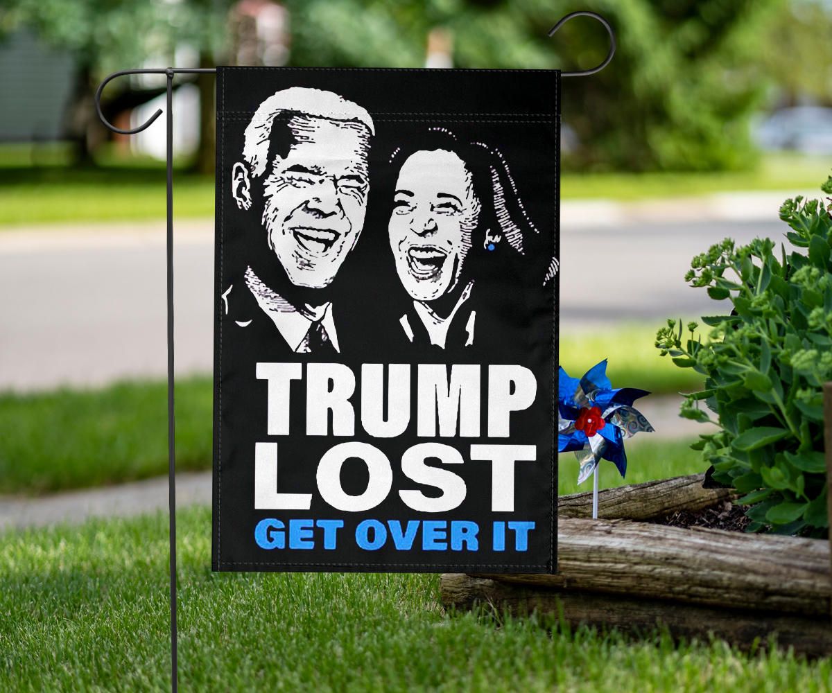 Trump Lost Lol Flag Trump Lost Get Over It Biden Harris Merchandise Funny Anti Trump