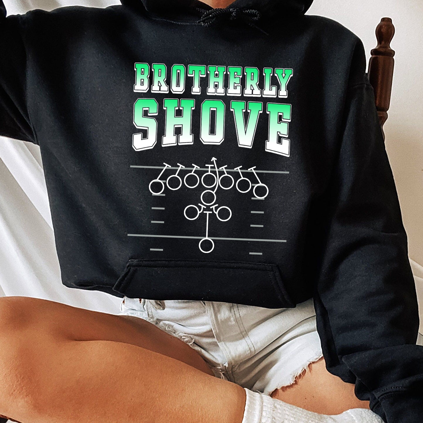 Brotherly Shove Shirt, Trending Unisex Tee Shirt, Unique Shirt Gift For Football Fan, Brotherly Shove Football Sweatshirt Hoodie