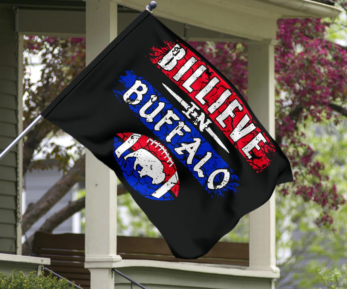 Bills Mafia Flag Billieve In Buffalo Bills Vintage Old Retro Flag For Fan