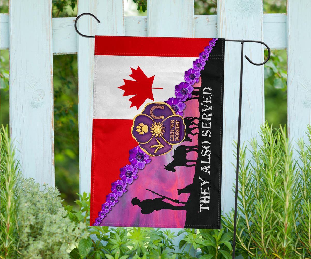 Animals They Also Served Flag Canada Flag Animals Sacrificed In War Lest We Forget Merch