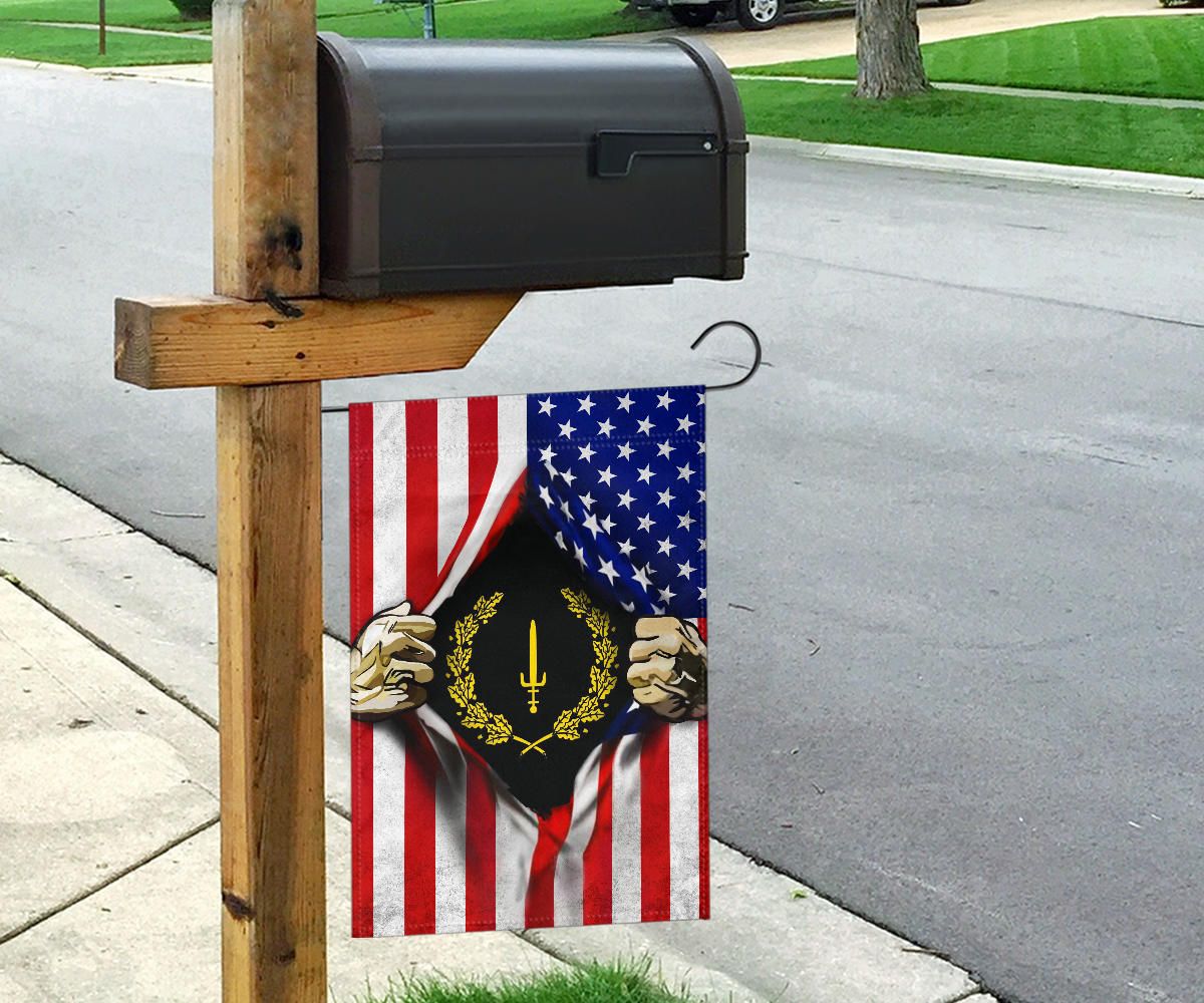 Black American Heritage Flag Inside American Flag Honor Black Heritage Flag