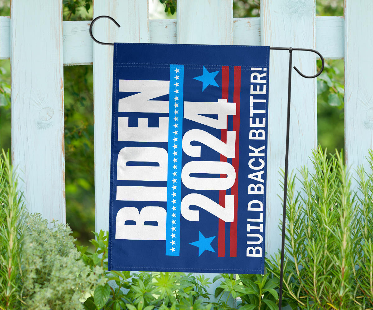 Biden 2024 Build Back Better Flag Re-Vote Joe Biden 2024 Campaign Merchandise