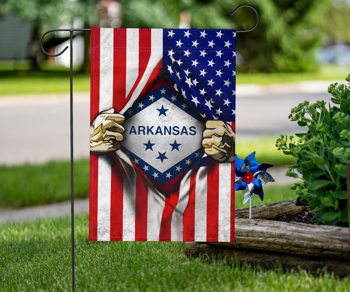 Arkansas American Flag Fourth Of July Flag Patriotic Gift